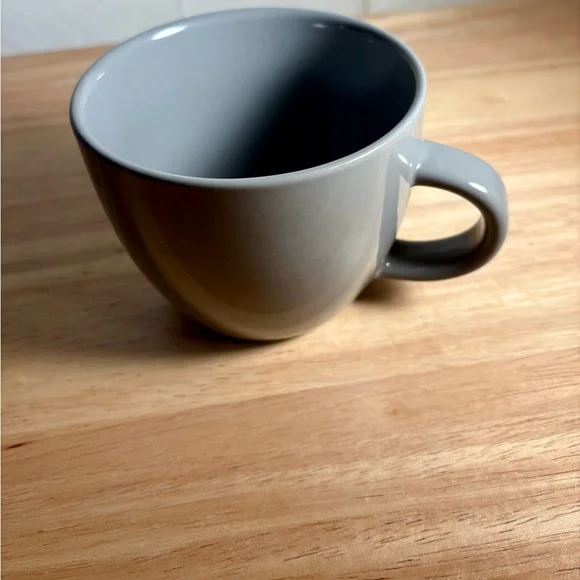 Large Gray Target Ceramic Coffee Mug