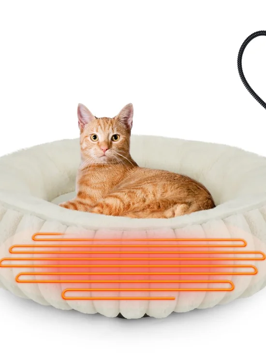 INVENHO Heated Cat Beds for Indoor Cats and Small Dogs, 20