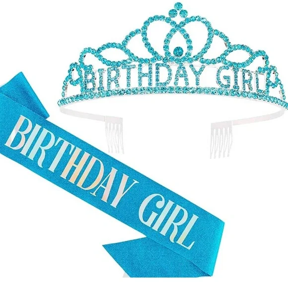 Birthday girl tiara and sash