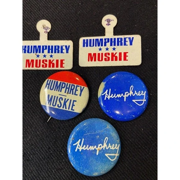 Vintage Lot of 5 Humphrey Pins with Muskie