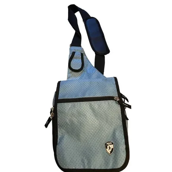 Heys Travelmate V3 Crossbody Utility Bag Unisex Organizer Lined Nylon Light Blue