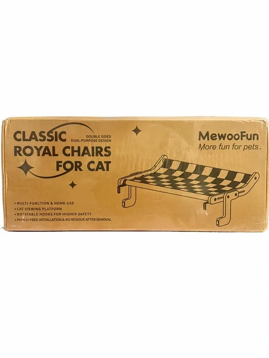 MewooFun Adjustable Cat Window Perch Viewing Sunbathing Platform Checkerboard