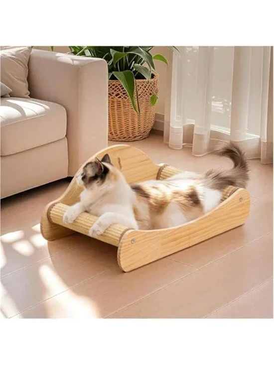 Cat Scratcher Bed Sisal Cat Lounger Scratch Board Cat Furniture Indoor Cats