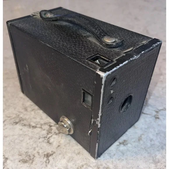 Vintage Parts Only Eastman Kodak Brownie No 2 Camera Box Film 120 Black As Is
