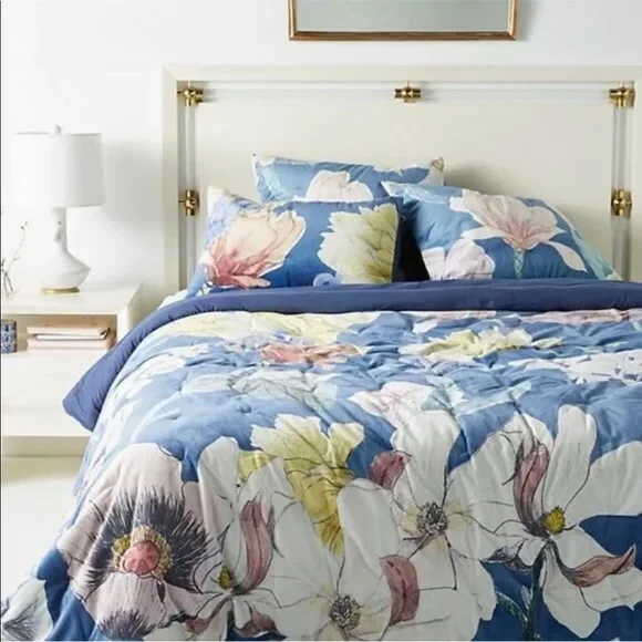 ANTHROPOLOGIE Twin Velvet Ella Quilt 68