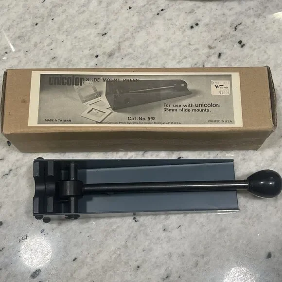 Unicolor Slide Mount Mounting Press For 35mm Slides In Box