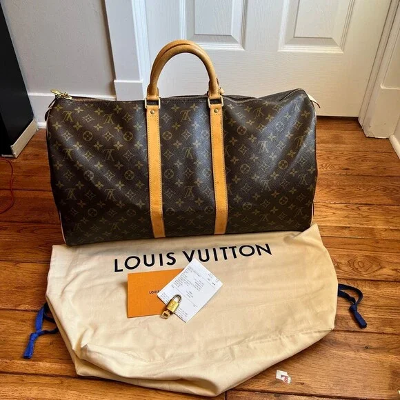 Louis Vuitton Keepall 55 Brown Luggage