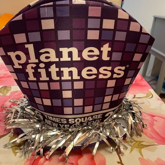 Purple and Silver Party Hat2026 new years time sqare New York disco