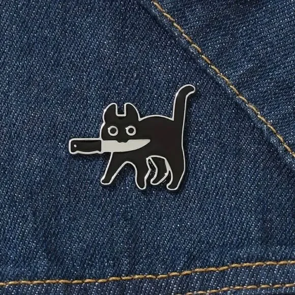 Bad  Kitty Cat Brooch