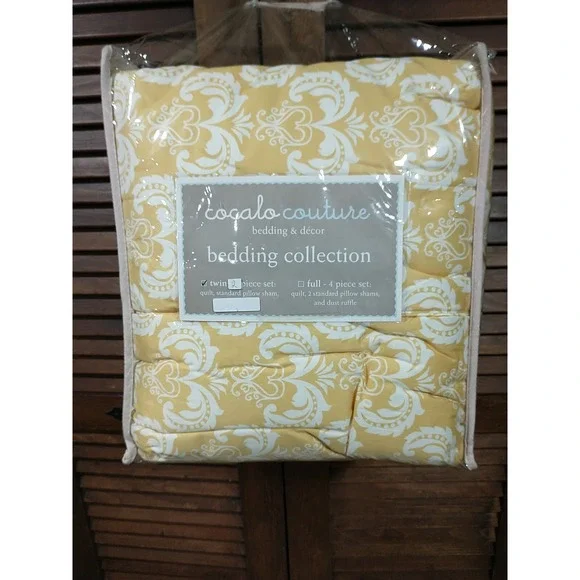Bedding Twin Cocalo Couture - Delilah Paisley Pattern -‎ Quilt Comforter & Sham