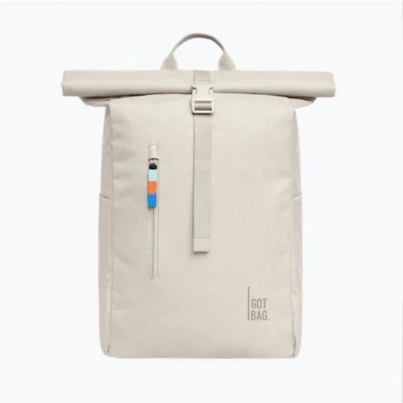 GOT BAG Cream Roll-Top Backpack NWT