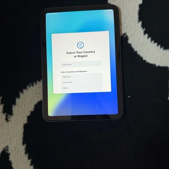 Black Tablet with Display iPad mini 6 generation WiFi