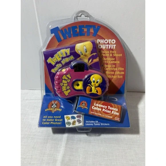 Vintage 1998 Looney Tunes Tweety Bird 110 Point & Shoot Camera