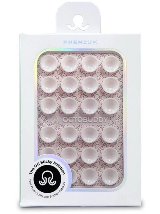Octobuddy Silicone Suction Cup Phone Case Mount Textured Chalk Pink New in Box