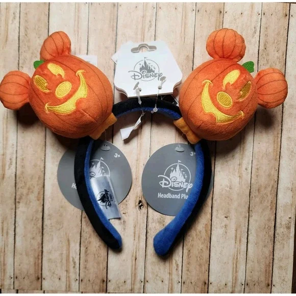 2025 Disney Parks Halloween Create Your Own Headband Mickey Pumpkin 🎃 Set NWT