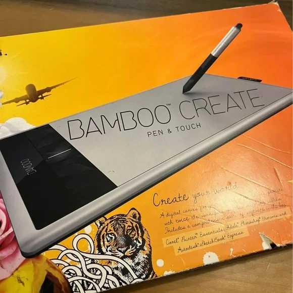 Wacom Bamboo Create Pen & Touch Tablet - Silver and Black