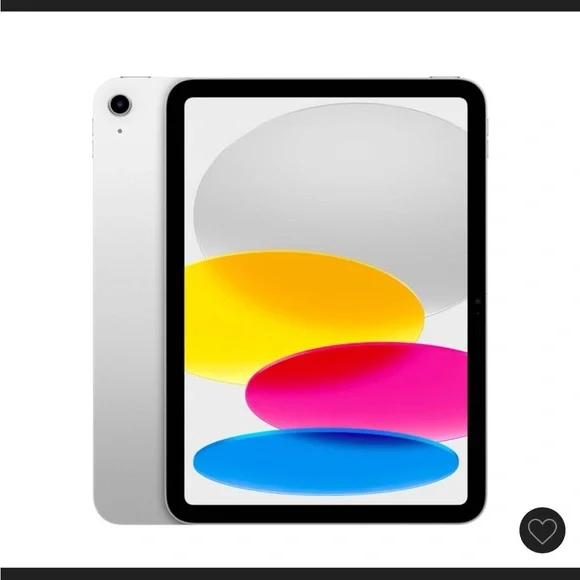 Apple Silver Tablet with Vivid Display and Slim Design