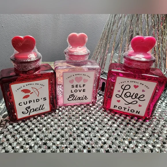 Target Bullseye Valentine Glass Bottles Love Potion Collection