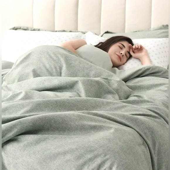 NWT Comfort Spaces Microfiber Twin Comforter Set Sage Green Cozy Bedding