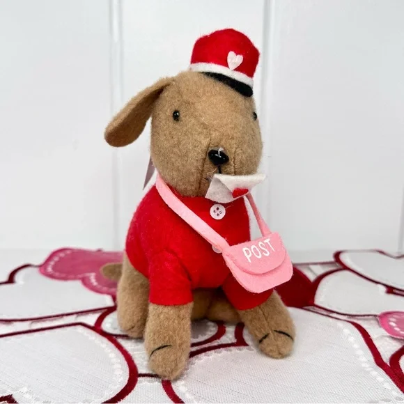 NEW Target Bullseye Playground Valentines Day Postman Plush Dog