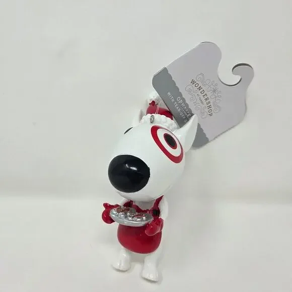Target Bullseye Dog Gingerbread Cookies Ornament Christmas 2025