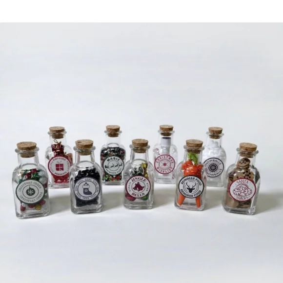 9pc Target Holiday Filled Collectible Bottles
