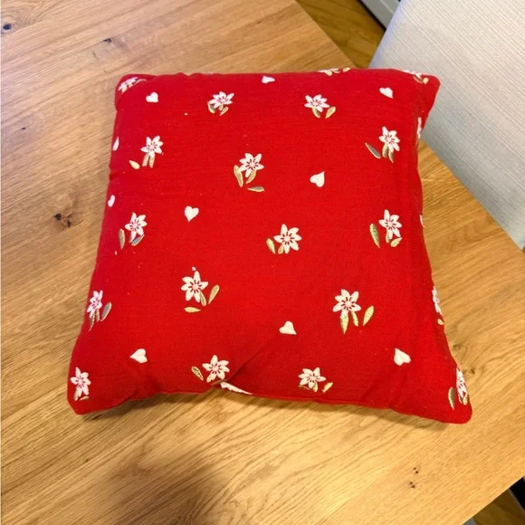 Target Red Floral and Heart Holiday Pillow (2 available) valentines