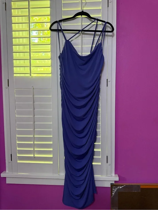 Abercrombie & Fitch Royal Blue Draped Dress