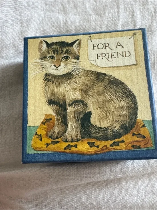RARE Matthew Rice CAT BOX MADE OUT OF CARDBOARD