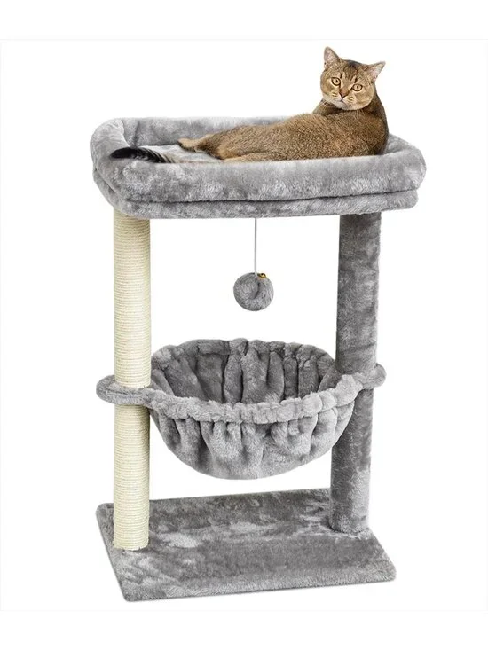 New Cute Cat Tree for Indoor Cats Activity Tower with Scratching Post or Bed