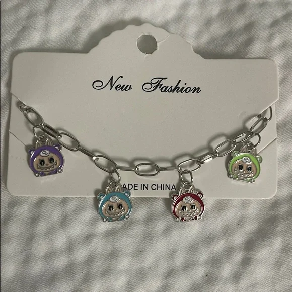 Cute Labubu monsters cartoon Animal Charm Bracelet new