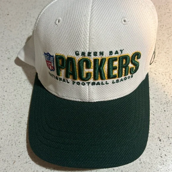 NFL Green Bay Packers White and Dark Green Hat