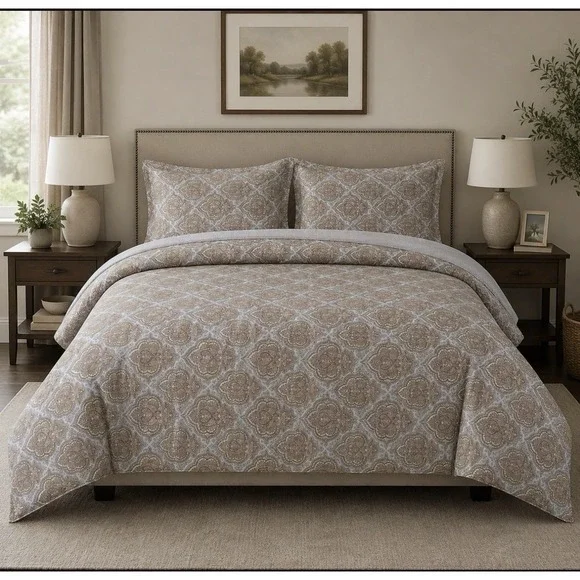 Lauren Ralph Lauren Castlehead Paisley King Comforter Reversible W 2 King Shams