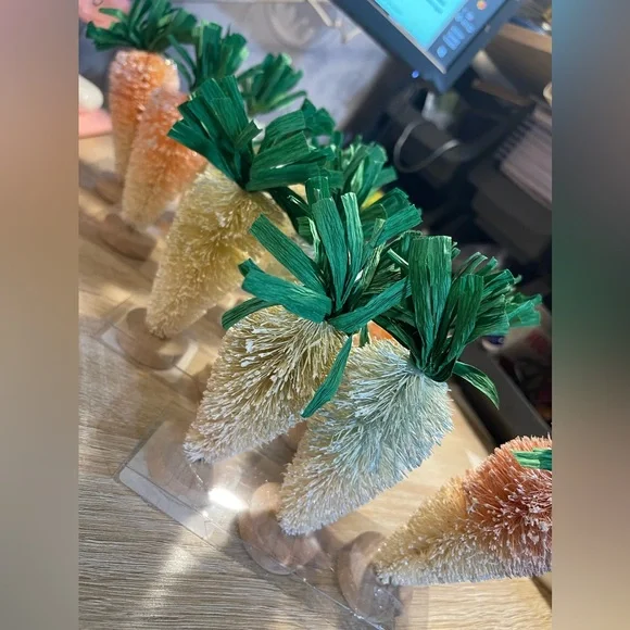 5: Target Three Piece Easter Decorative Bottle Brush Carrots (R)