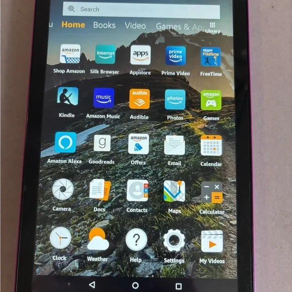 Amazon Fire Tablet Black with Fire OS and Vibrant Display