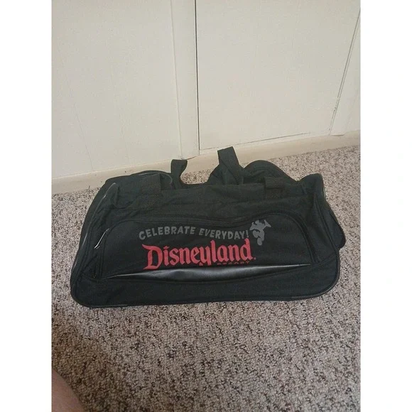 Disneyland Resort Rolling Luggage Duffle Bag w/Extension Mickey Celebrate Disney
