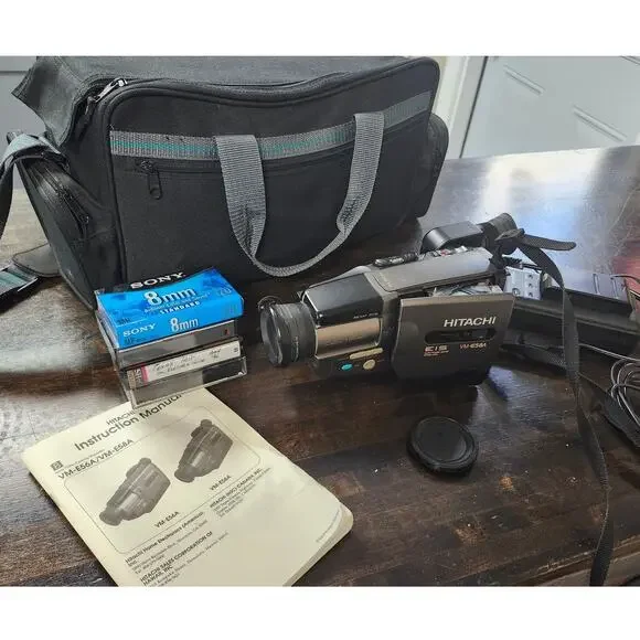 Hitachi VM-E58A 8mm Video Camcorder Camera Recorder Bundle Pack For Parts