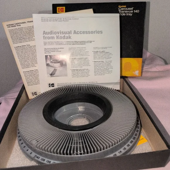 Kodak Carousel Transvue Slide Tray 140 Gray Black
