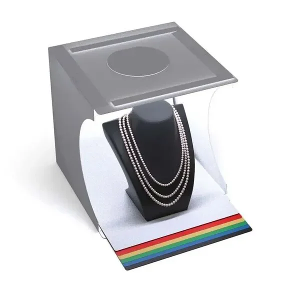 Foldable Light Box Studio w/Six Color Backgrounds, Product Spotlight Photography