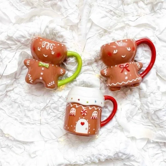 Target Threshold Gingerbread Mugs Set of 3