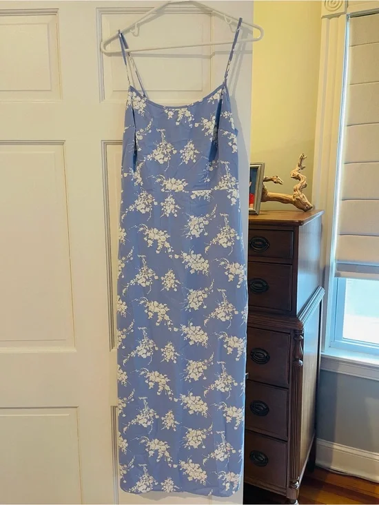Abercrombie & Fitch Blue Floral Maxi Dress