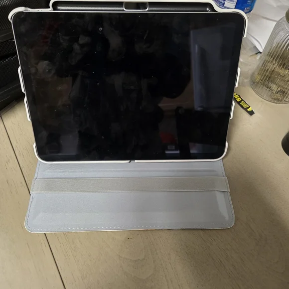 Apple Tablet with Silver Case