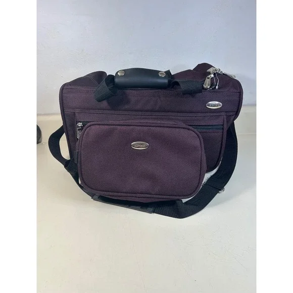 Pierre Cardin Carry-On Travel Bag + Matching Toiletry Bag Set‎ with strap