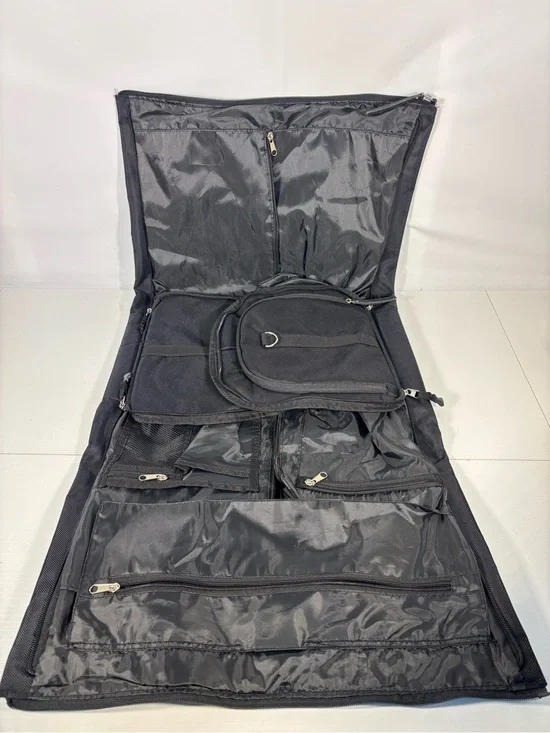 NWT Greg Norman Black Travel Garment Bag Suit Carrier Organizer