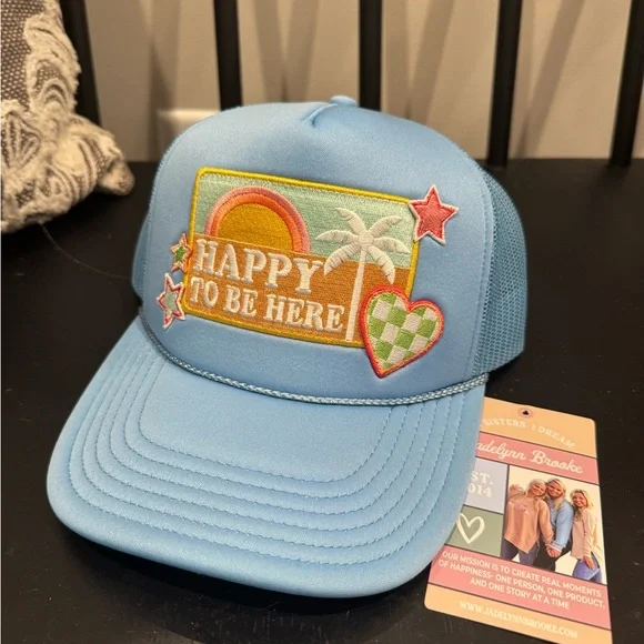 Jadelynn Brooke Light Blue 'Happy To Be Here' Party Hat