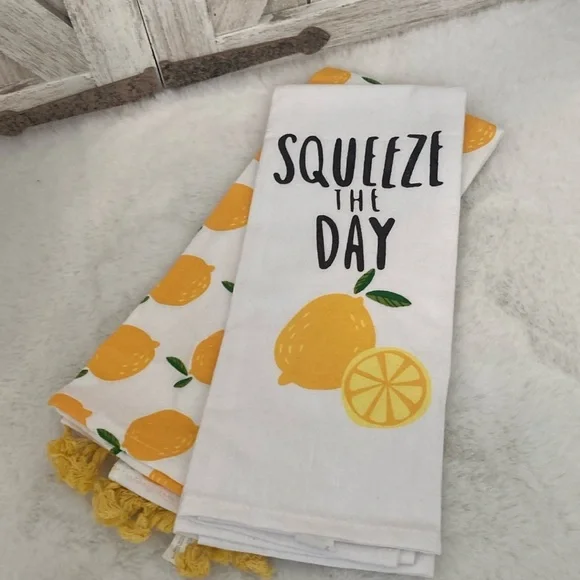 Target BP Squeeze The Day Lemon Kitchen Towels