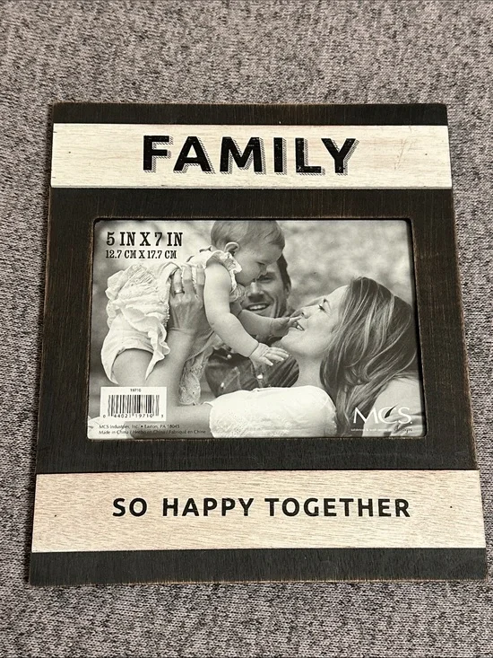 Target Brown and Cream FAMILY Picture Frame