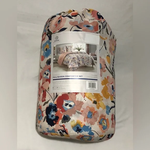 Bloomwater Floral Comforter 3pcs Set - Multicolor (Full/Queen)