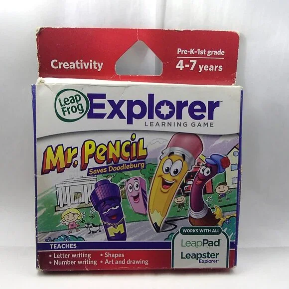 LeapFrog Mr. Pencil Saves Doodleburg Learning Game LeapPad Tablets and Leapster