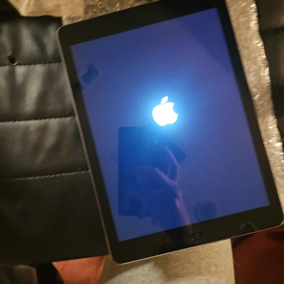 Apple Black Tablet with Illuminated Display